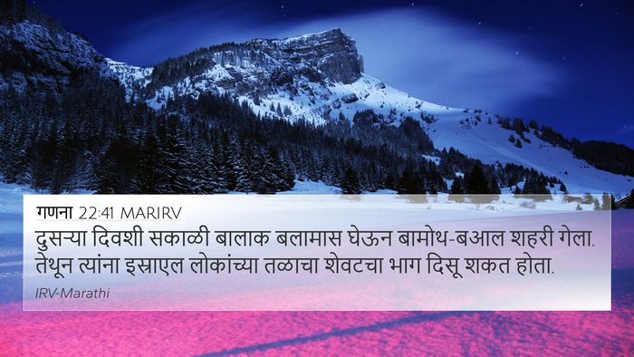 गणना 22:41 MARIRV Bible Verse Image