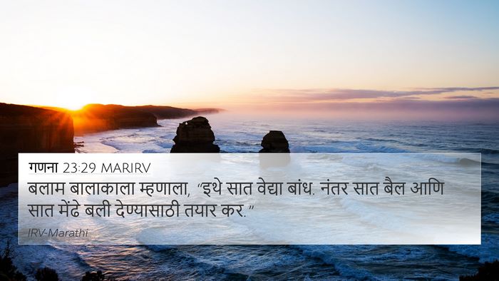 गणना 23:29 MARIRV Bible Verse Image