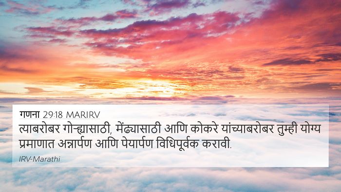 गणना 29:18 MARIRV Bible Verse Image