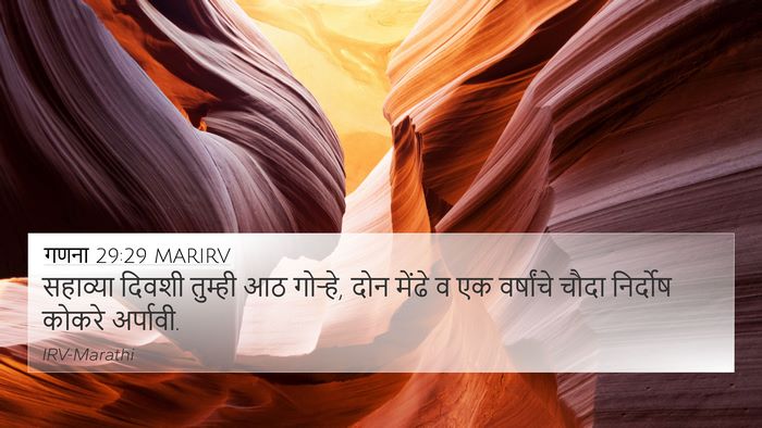 गणना 29:29 MARIRV 4K Wallpaper - सहाव्या दिवशी - 4K Wallpaper Bible Verse