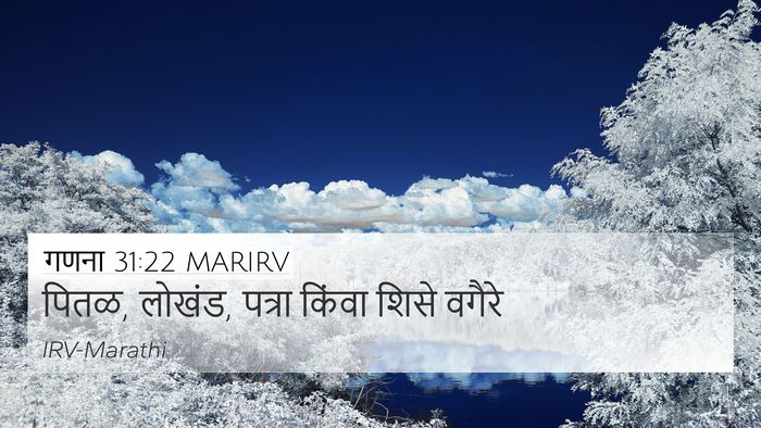 गणना 31:22 MARIRV Bible Verse Image