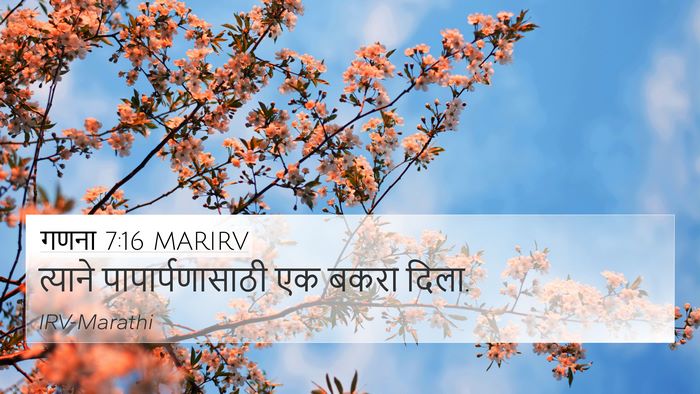 गणना 7:16 MARIRV Bible Verse Image