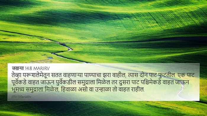 जखऱ्या 14:8 MARIRV Bible Verse Image