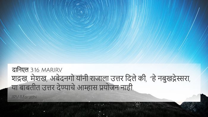 दानिएल 3:16 MARIRV Bible Verse Image