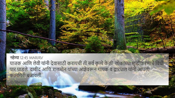 नहेम्या 12:45 MARIRV Bible Verse Image