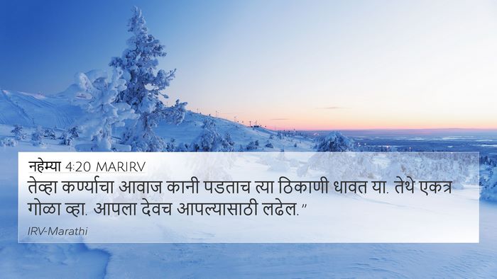 नहेम्या 4:20 MARIRV Bible Verse Image