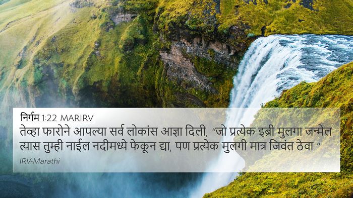 निर्गम 1:22 MARIRV Bible Verse Image