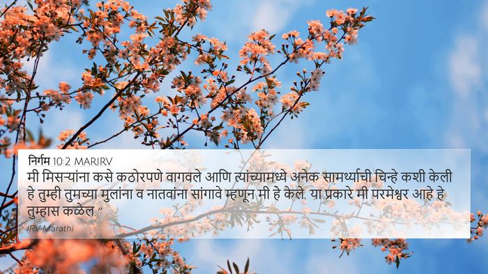 निर्गम 10:2 MARIRV Bible Verse Image