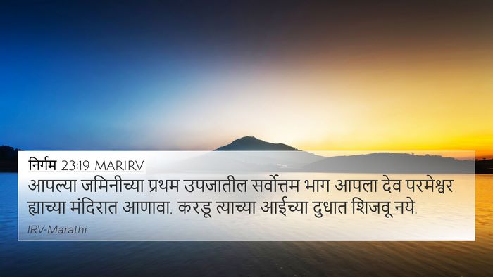 निर्गम 23:19 MARIRV Bible Verse Image