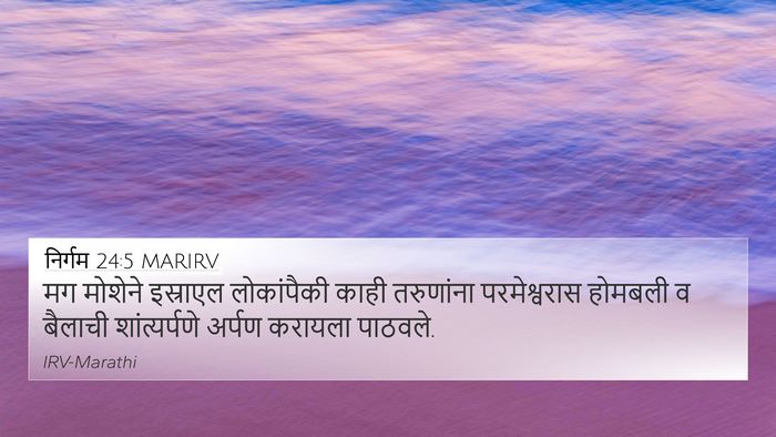 निर्गम 24:5 MARIRV Bible Verse Image