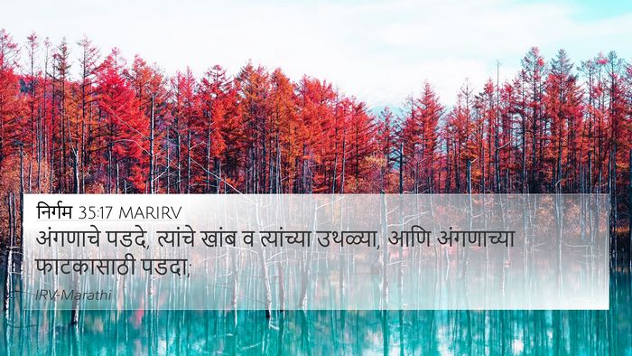 निर्गम 35:17 MARIRV 4K Wallpaper - अंगणाचे पडदे, - 4K Wallpaper Bible Verse