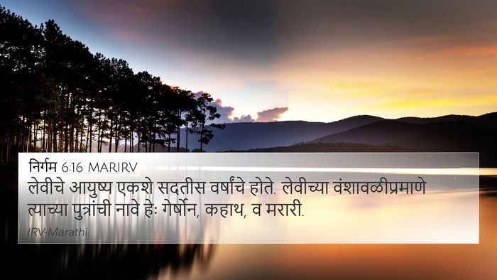 निर्गम 6:16 MARIRV Bible Verse Image