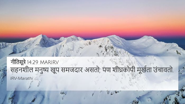 नीतिसूत्रे 14:29 MARIRV Bible Verse Image