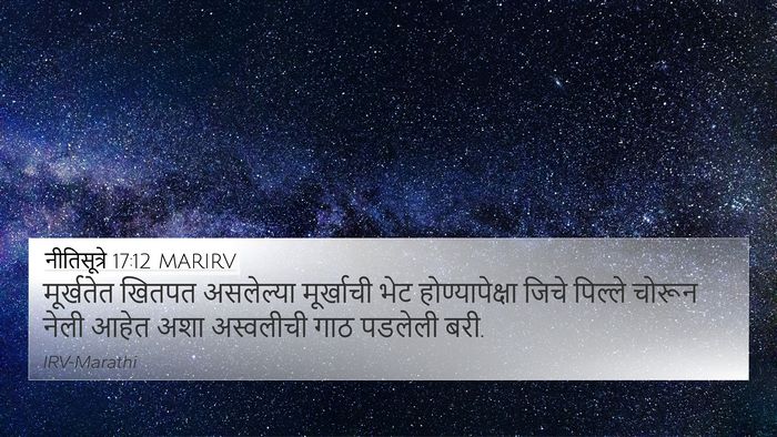 नीतिसूत्रे 17:12 MARIRV Bible Verse Image