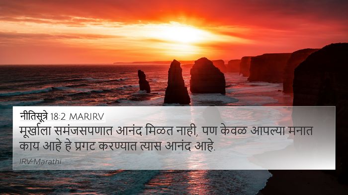 नीतिसूत्रे 18:2 MARIRV Bible Verse Image
