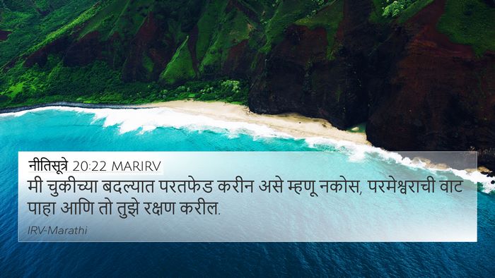 नीतिसूत्रे 20:22 MARIRV Bible Verse Image