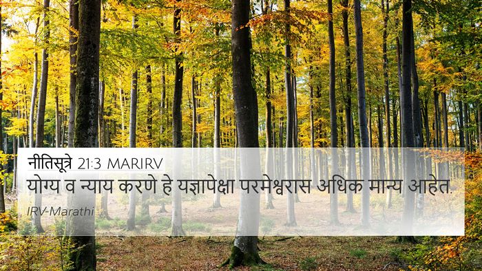 नीतिसूत्रे 21:3 MARIRV Bible Verse Image