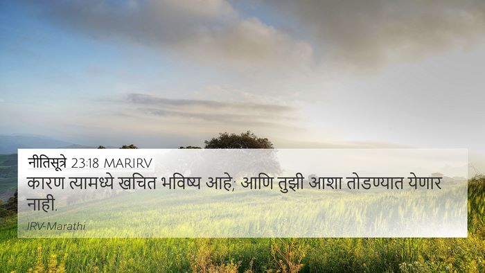 नीतिसूत्रे 23:18 MARIRV Bible Verse Image