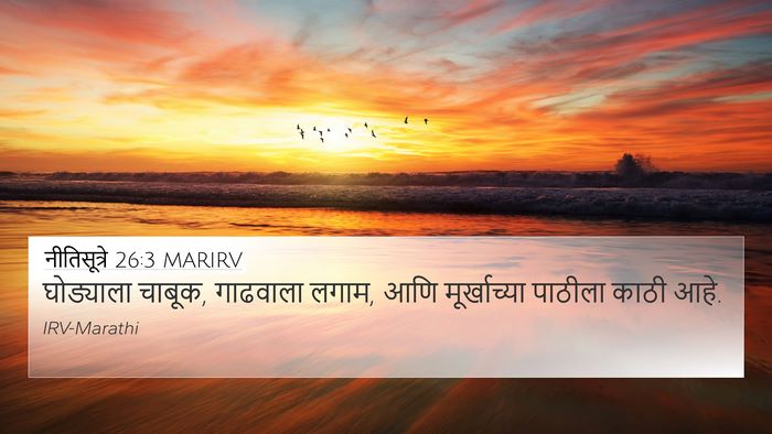 नीतिसूत्रे 26:3 MARIRV Bible Verse Image