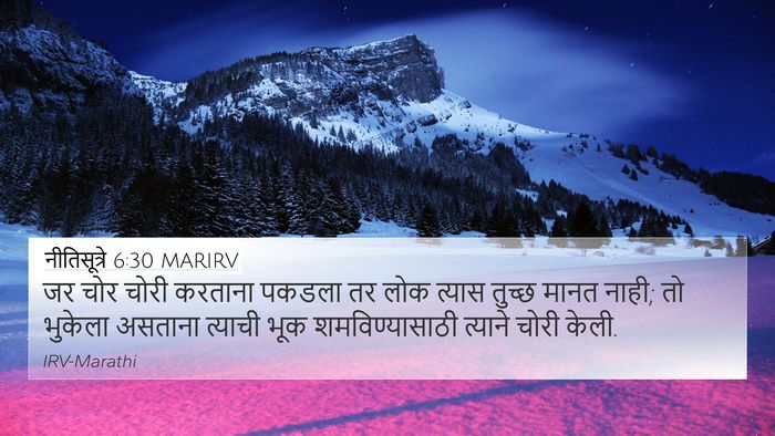 नीतिसूत्रे 6:30 MARIRV Bible Verse Image