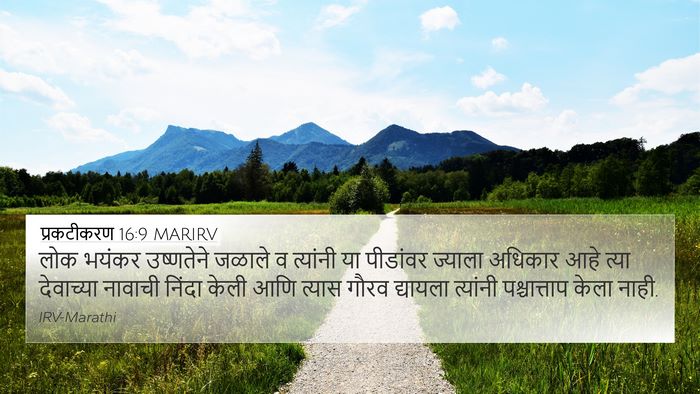 प्रकटीकरण 16:9 MARIRV Bible Verse Image