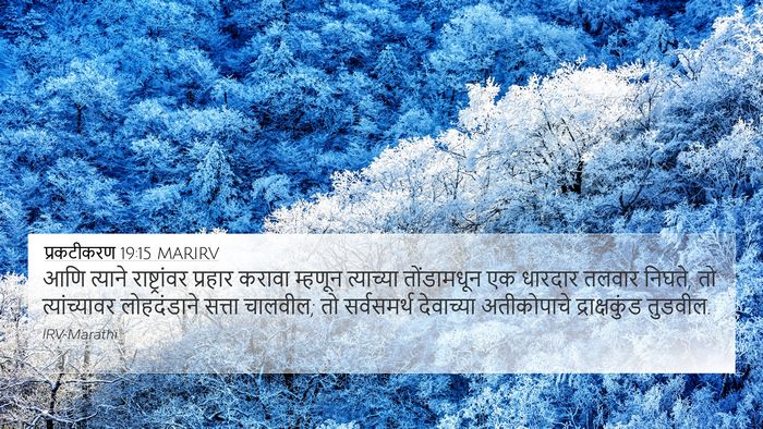 प्रकटीकरण 19:15 MARIRV Bible Verse Image