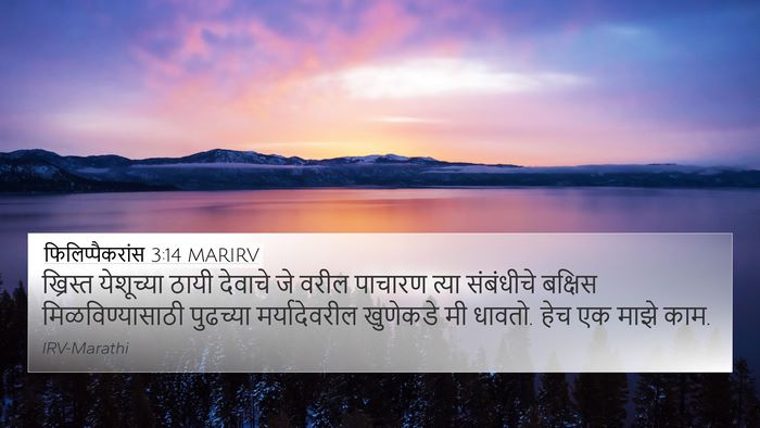 फिलिप्पैकरांस 3:14 MARIRV Bible Verse Image