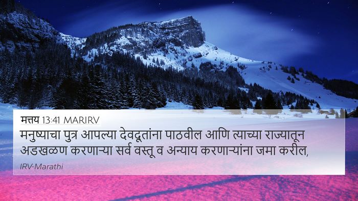 मत्तय 13:41 MARIRV Bible Verse Image