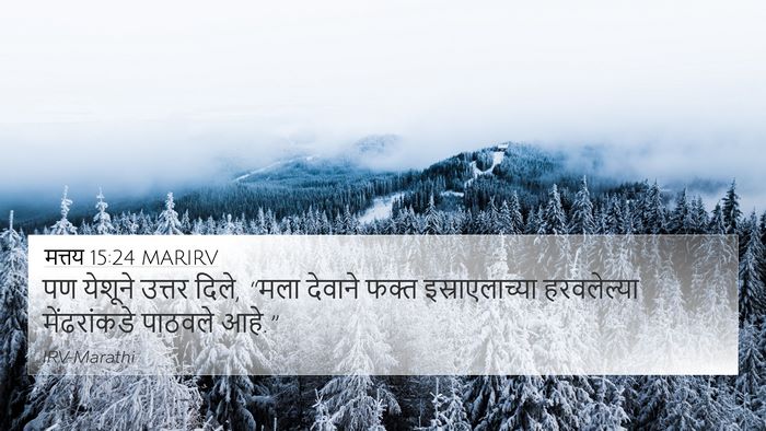 मत्तय 15:24 MARIRV Bible Verse Image