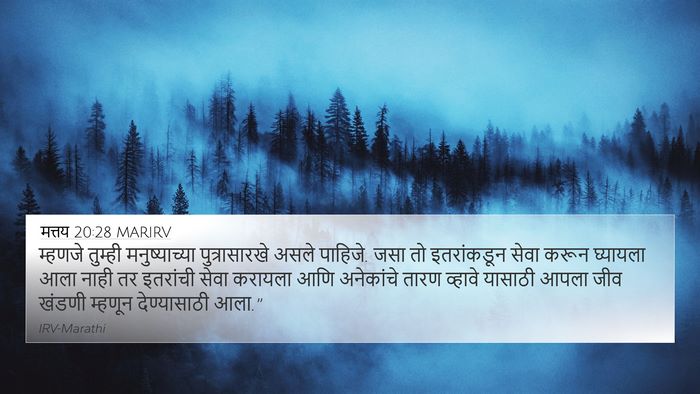 मत्तय 20:28 MARIRV Bible Verse Image
