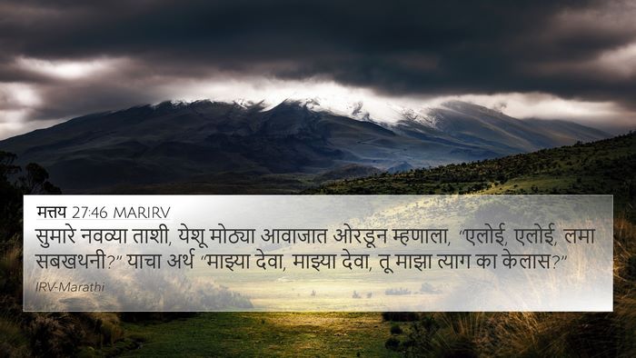 मत्तय 27:46 MARIRV Bible Verse Image