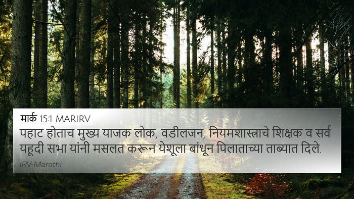 मार्क 15:1 MARIRV Bible Verse Image