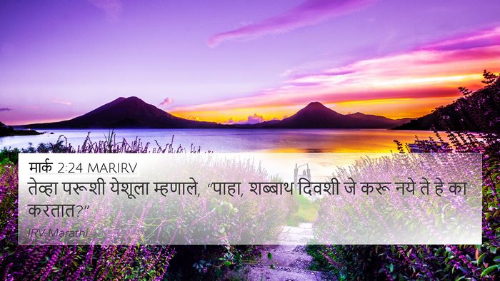 मार्क 2:24 MARIRV 4K Wallpaper - तेव्हा परूशी - 4K Wallpaper Bible Verse