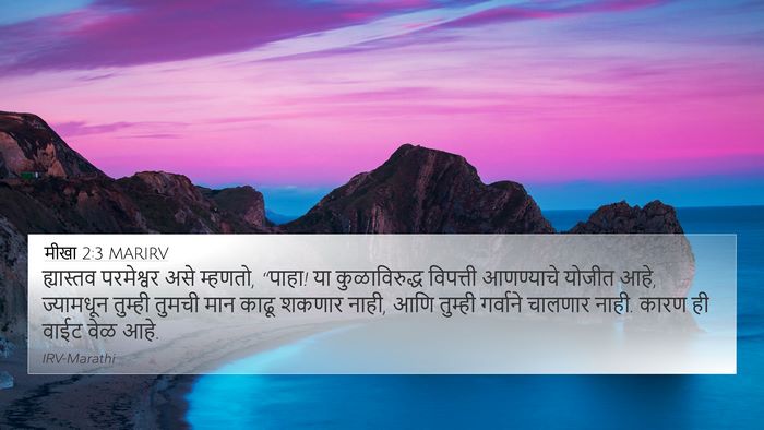 मीखा 2:3 MARIRV Bible Verse Image