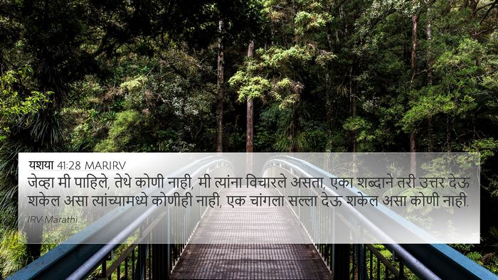 यशया 41:28 MARIRV Bible Verse Image