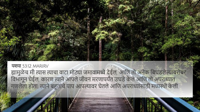 यशया 53:12 MARIRV Bible Verse Image