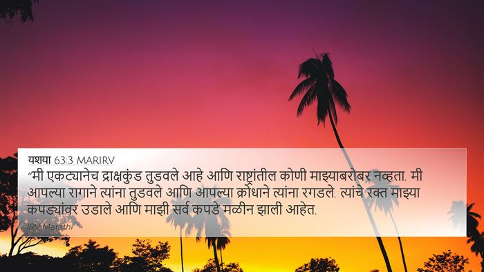 यशया 63:3 MARIRV Bible Verse Image