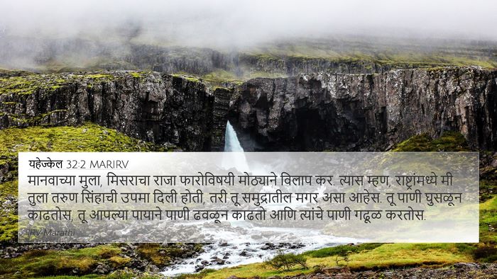 यहेज्केल 32:2 MARIRV Bible Verse Image