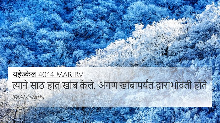 यहेज्केल 40:14 MARIRV Bible Verse Image