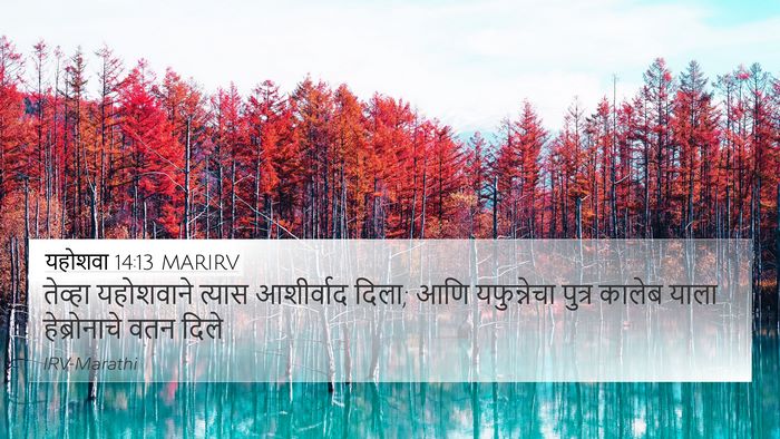 यहोशवा 14:13 MARIRV Bible Verse Image