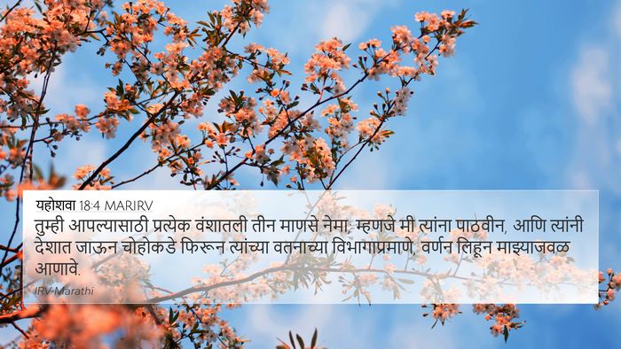 यहोशवा 18:4 MARIRV 4K Wallpaper - तुम्ही आपल्यासाठी - 4K Wallpaper Bible Verse