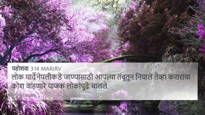 यहोशवा 3:14 MARIRV Bible Verse Image