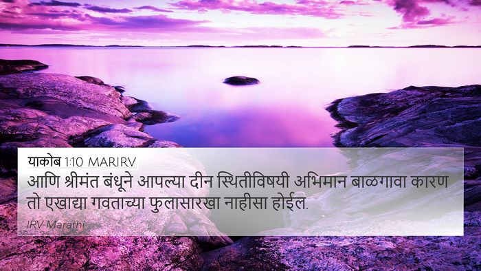 याकोब 1:10 MARIRV Bible Verse Image