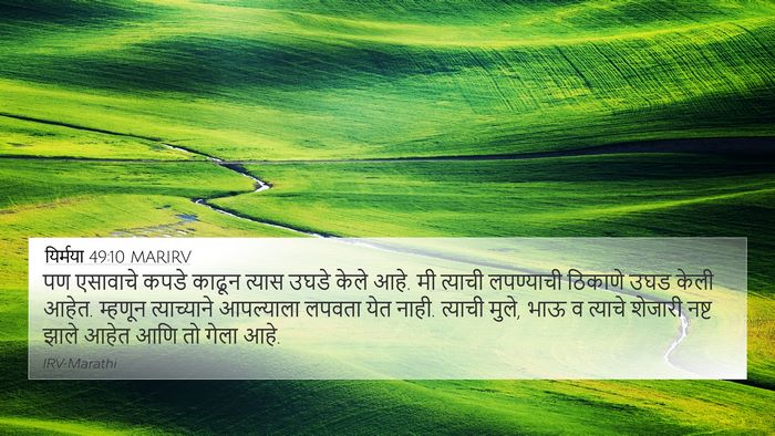 यिर्मया 49:10 MARIRV 4K Wallpaper - पण एसावाचे कपडे - 4K Wallpaper Bible Verse