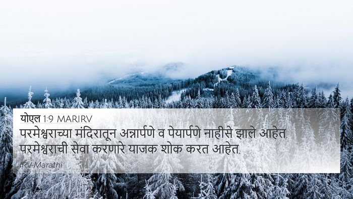 योएल 1:9 MARIRV Bible Verse Image
