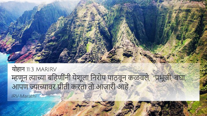 योहान 11:3 MARIRV Bible Verse Image
