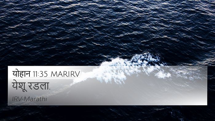 योहान 11:35 MARIRV Bible Verse Image