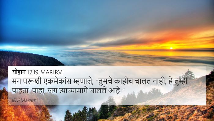 योहान 12:19 MARIRV Bible Verse Image
