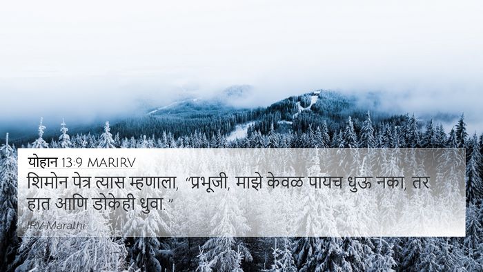 योहान 13:9 MARIRV 4K Wallpaper - शिमोन पेत्र त्यास - 4K Wallpaper Bible Verse