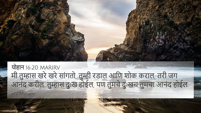 योहान 16:20 MARIRV Bible Verse Image